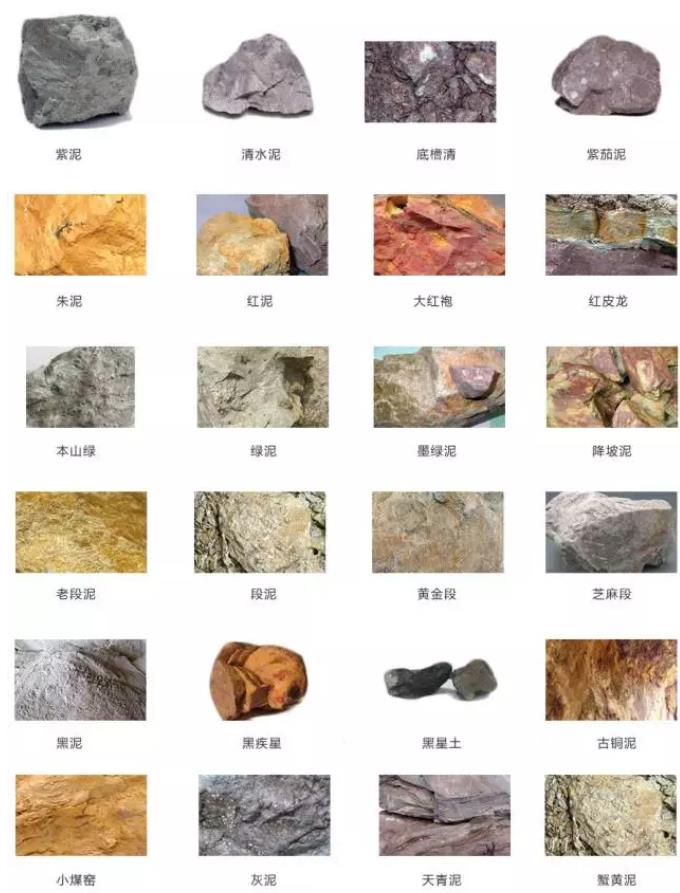 紫砂原矿泥料分类